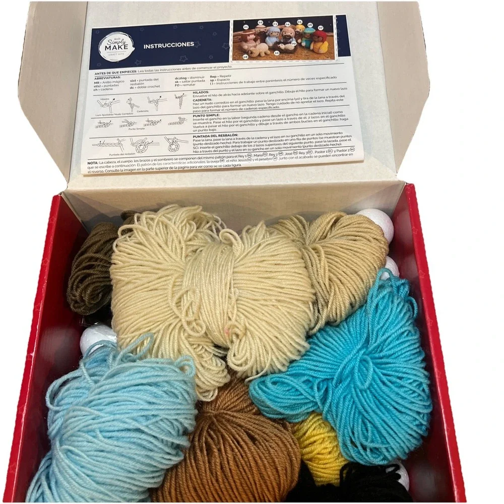 Nativity Crochet Kit Docrafts Simply Make Wool Felt Makes 9 Figures New Open Box